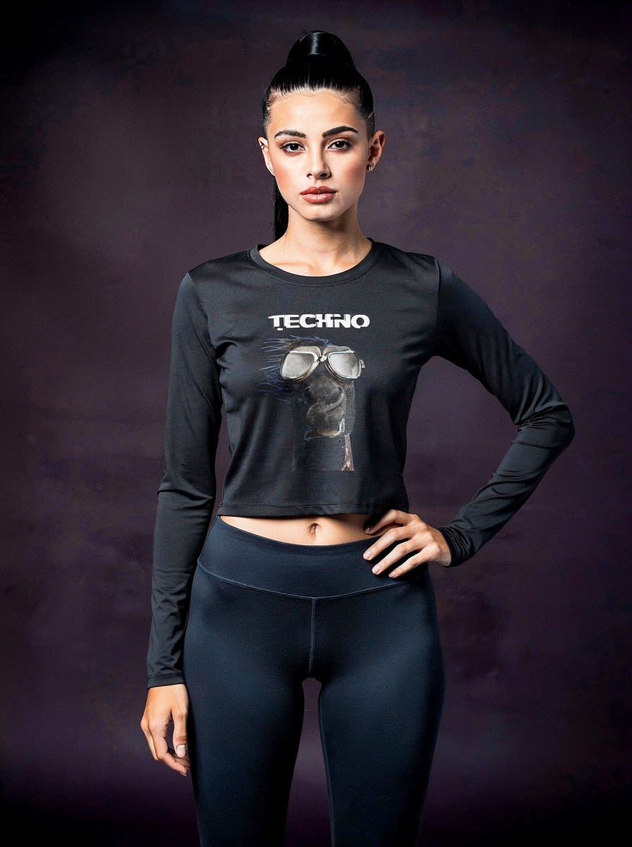 Horse Slim Fit Langarmshirt