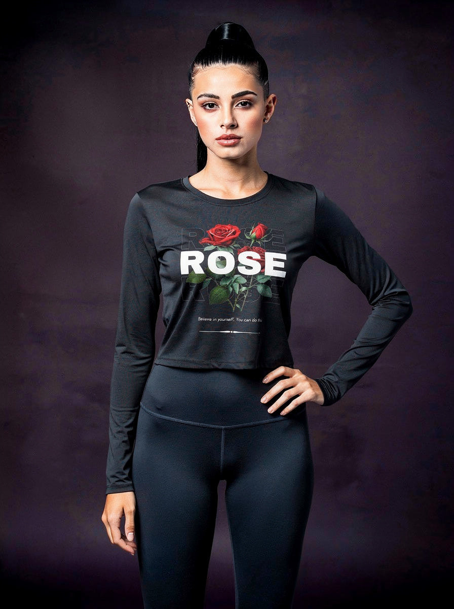 Rose Slim Fit Langarmshirt