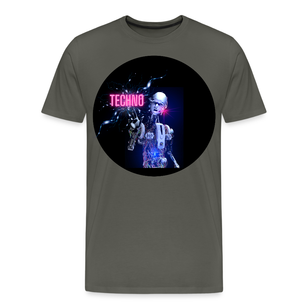 Techno Vibes – Premium Männer T-Shirt - Asphalt