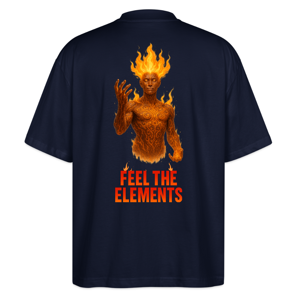 Fire Men Shirt Unisex - Navy