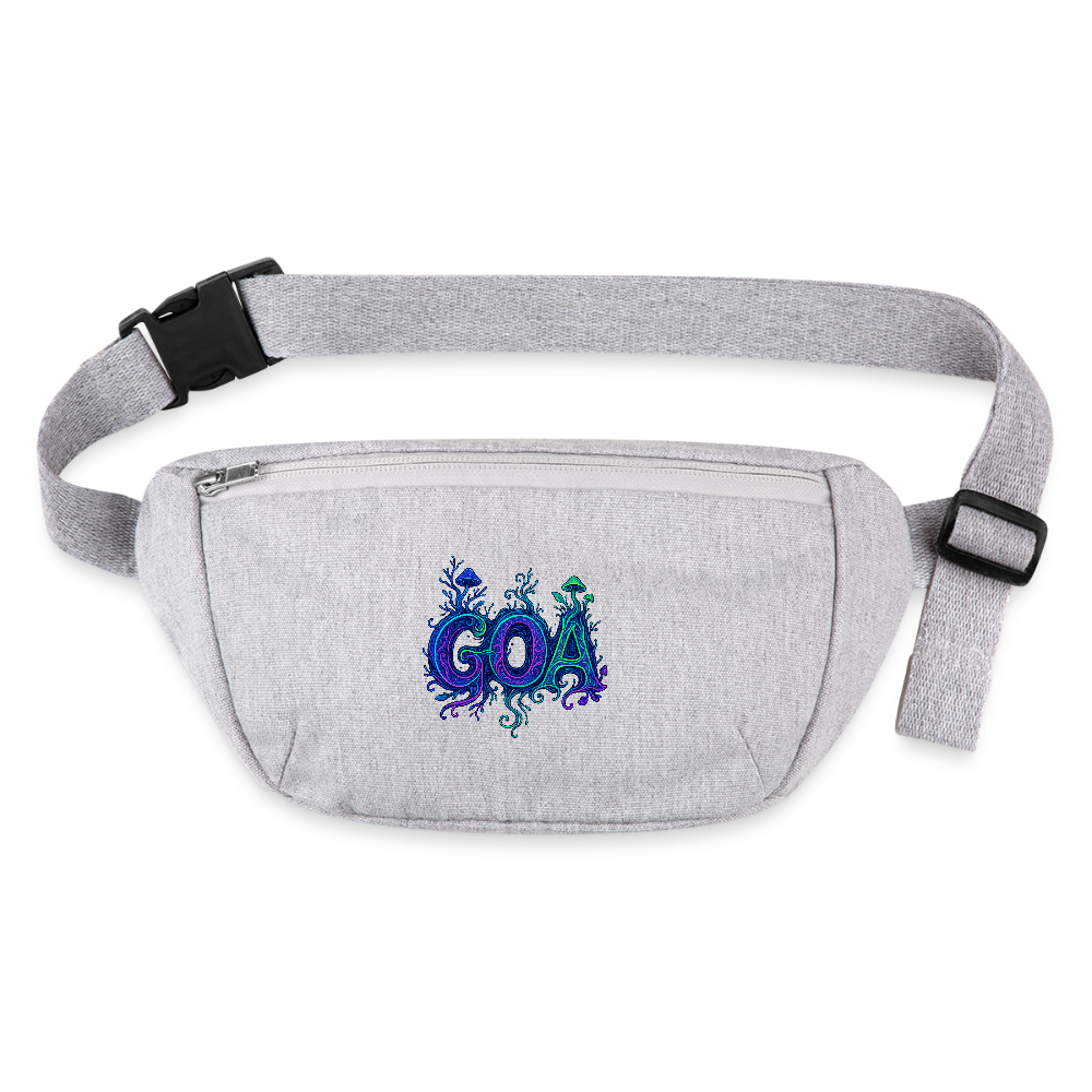 GOA recycelte Gürteltasche - Grau meliert