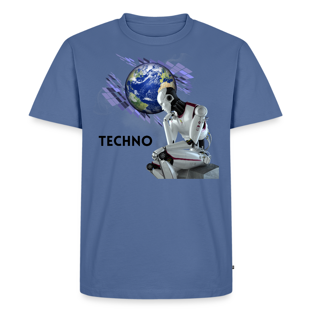 Techno Vibes – Premium - Taubenblau