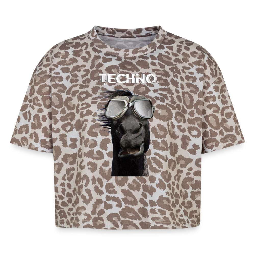 Boxy Leo Frauen Premium Organic T-Shirt - Leopard print