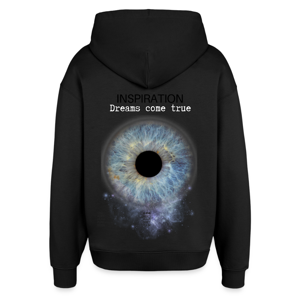 „Inspiration“ Oversize Hoodie - Schwarz
