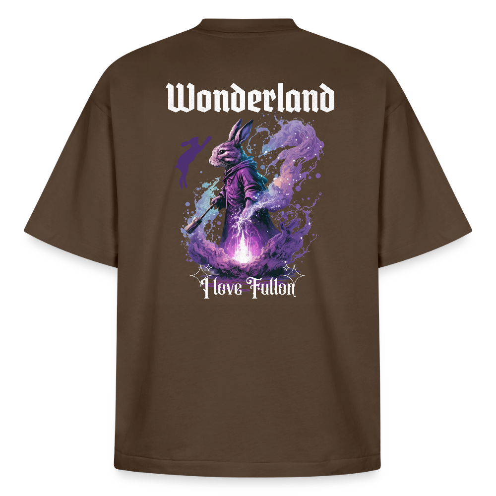 Wonderland Fullon Heavy Boxy Shirt - Dunkelbraun