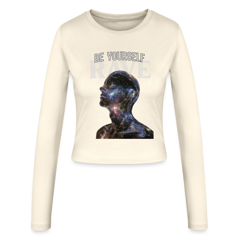 Rave Slim Fit Langarmshirt - Creme