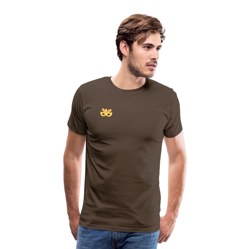 Männer "Feel the beat" T-Shirt - Edelbraun