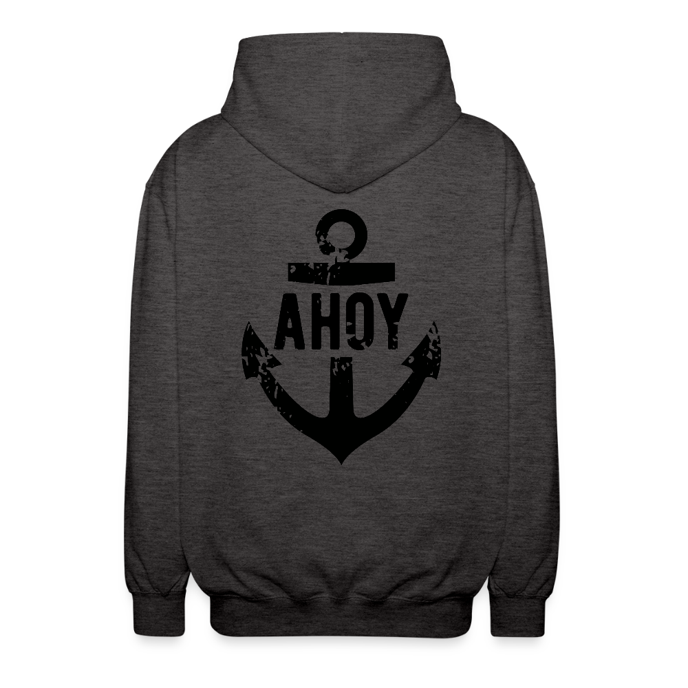 Unisex Maritimer Style mit „Ahoy“-Anker-Print ⚓ - Anthrazit