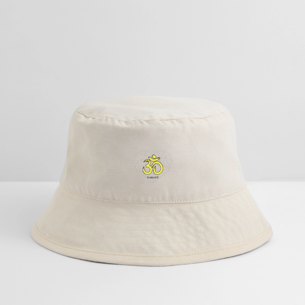 Namaste recycelter Bucket Hat - Naturweiß