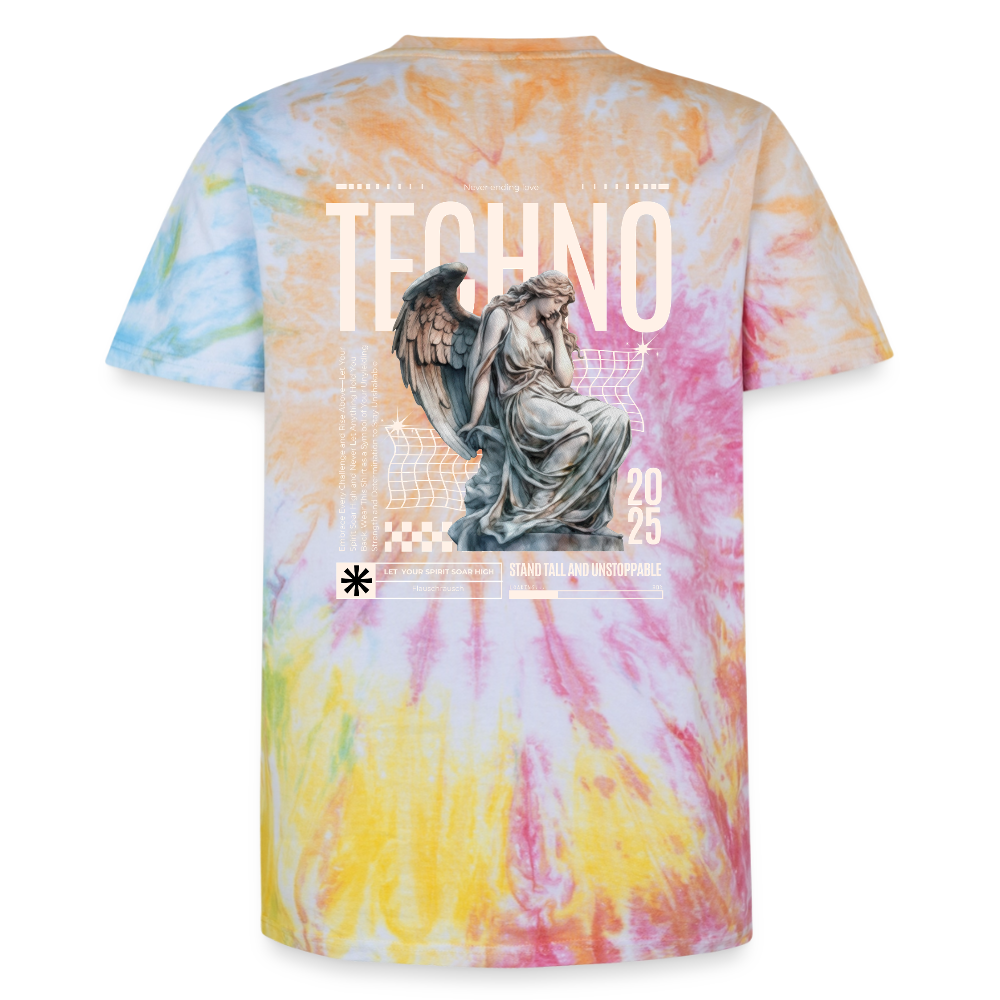 Unisex Premium Tie Dye T-Shirt - Regenbogen-Spirale
