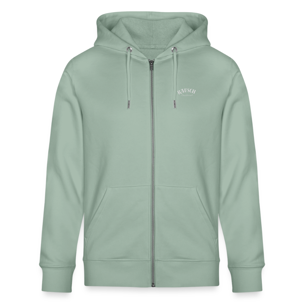 Ctrl + Rave Zip Hoodie - Helles Graugrün