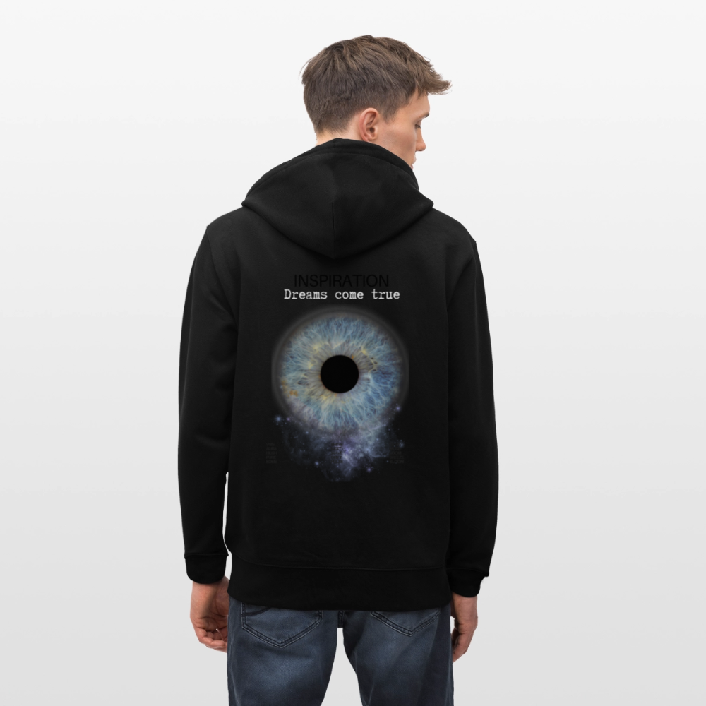 „Inspiration“ Zip-Hoodie - Schwarz