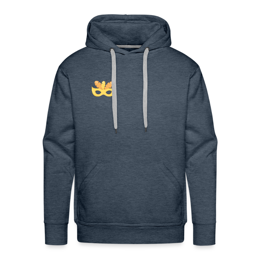 Männer Flauschrausch Hoodie - Jeansblau