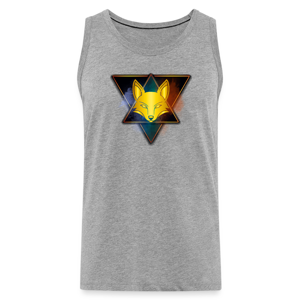 Männer Premium Tank Top - Grau meliert