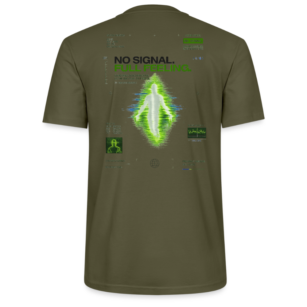 No Signal Full Feeling – Bio T-Shirt - Khaki