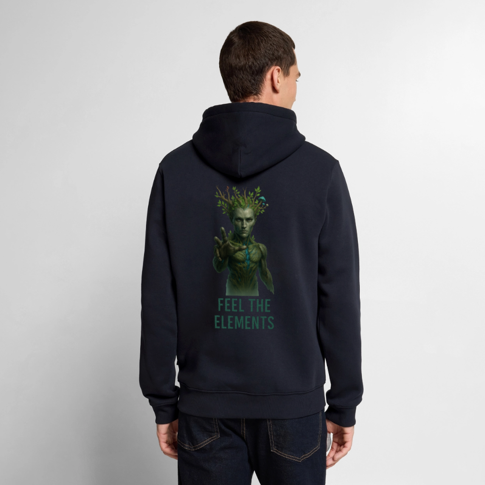 Wood Men Hoodie Unisex - Navy