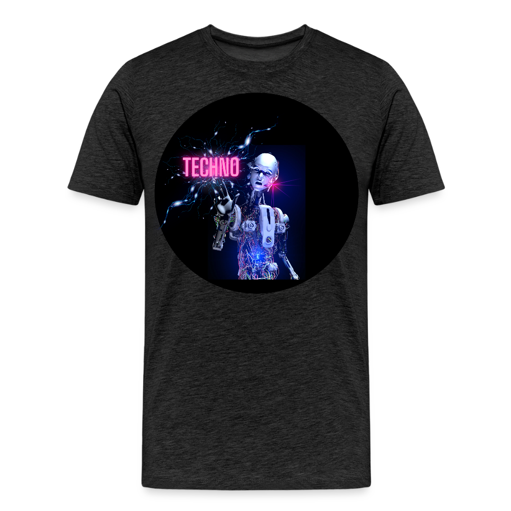 Techno Vibes – Premium Männer T-Shirt - Anthrazit