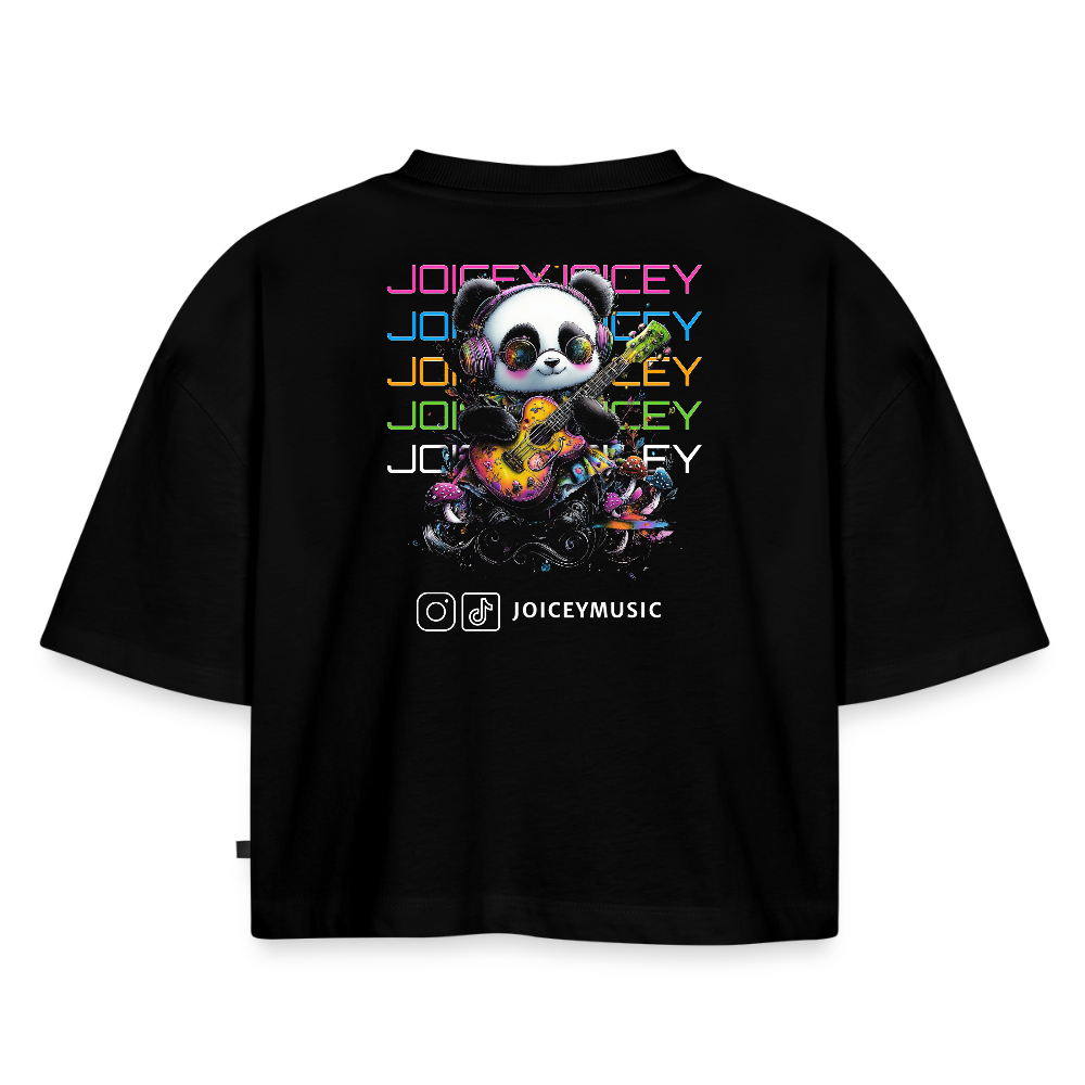 Joicey Oversized Shirt – Laut leise ehrlich - Schwarz