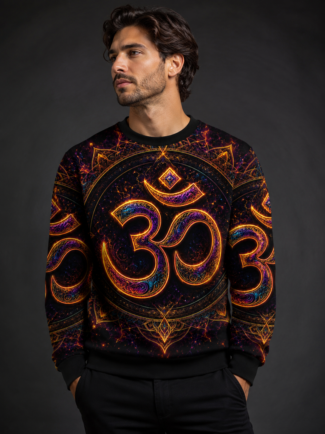 OM Aura Psychedelic Festival Sweatshirt
