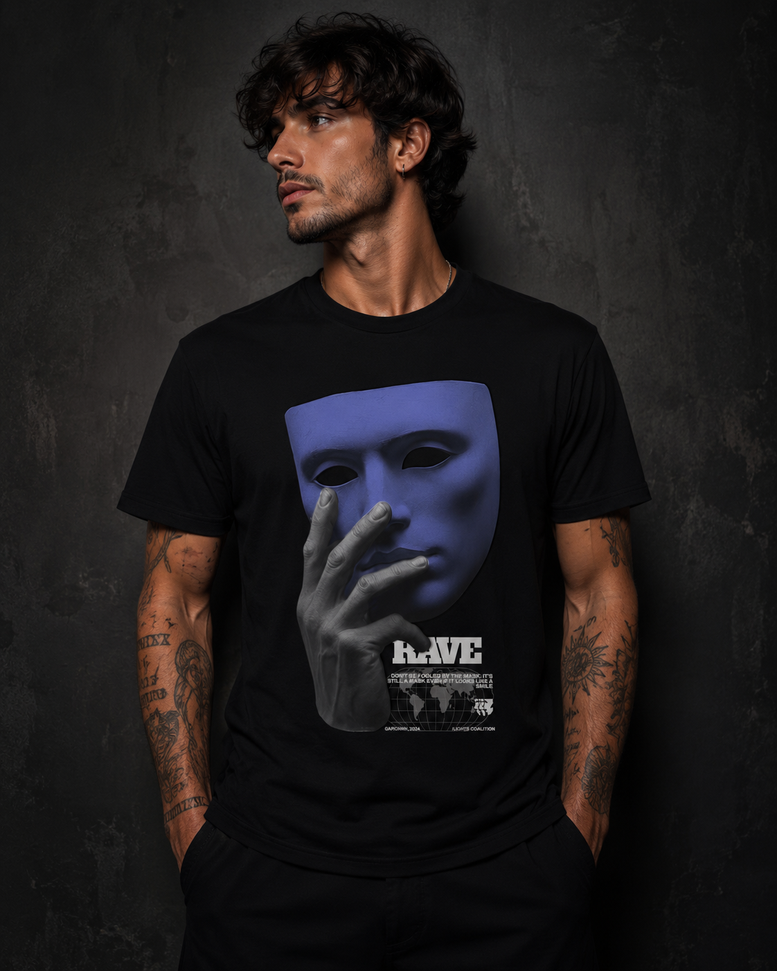 Rave Mask – Classic T-Shirt