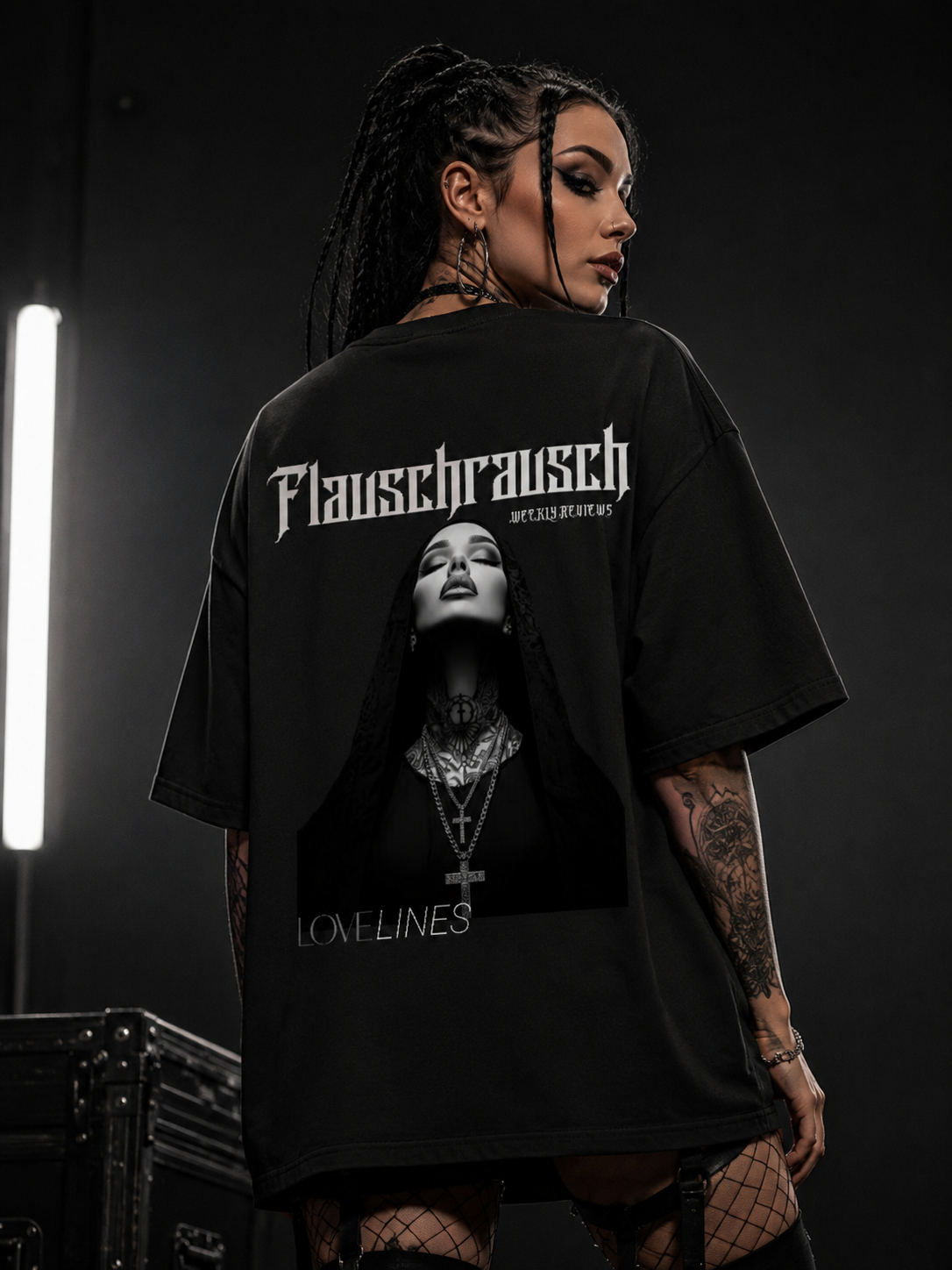 Flauschrausch Lovelines Oversized Premium Shirt
