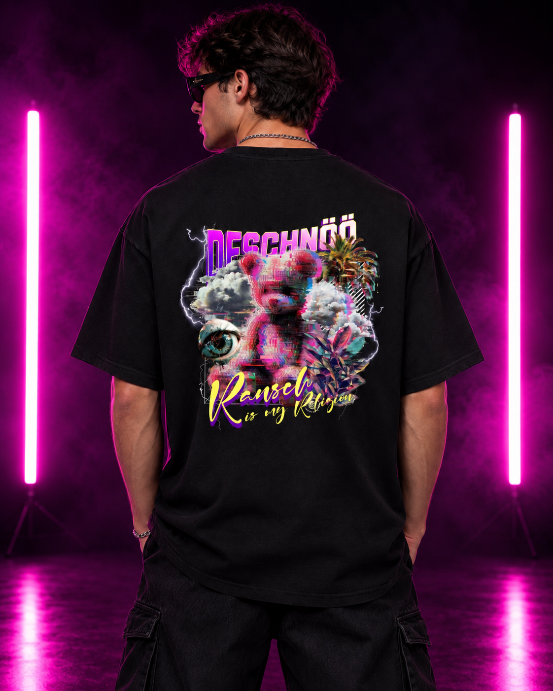 DESCHNÖÖ Heavy Oversize Rave Shirt 240 GSM