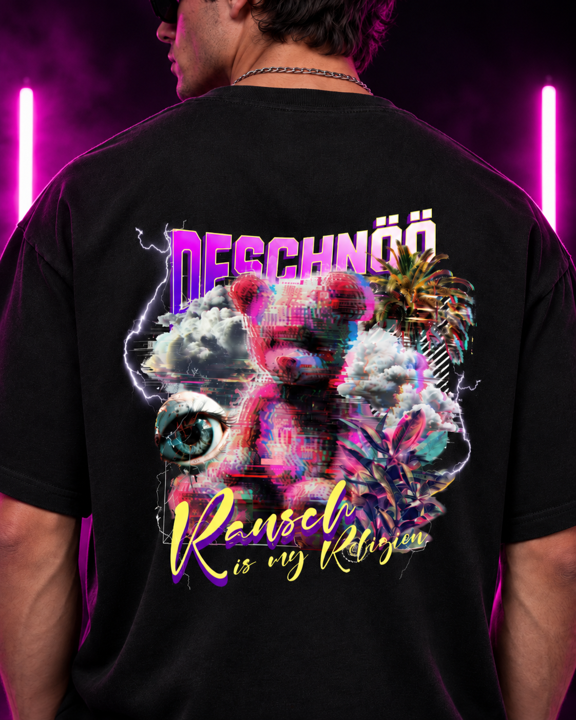 DESCHNÖÖ Heavy Oversize Rave Shirt 240 GSM