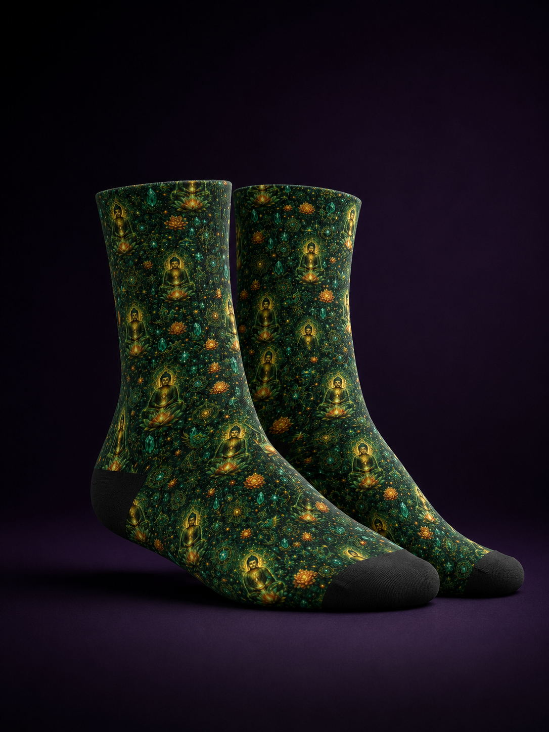 Buddha Glow – Psychedelic Festival Socken