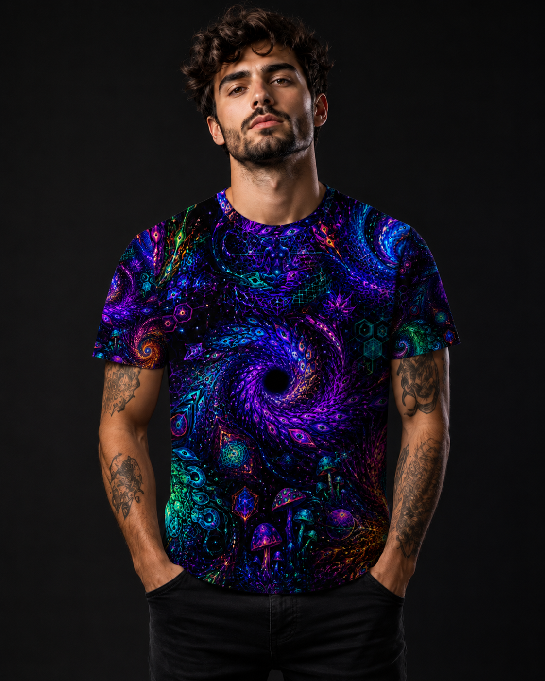 Psychedelic Vortex UV Shirt