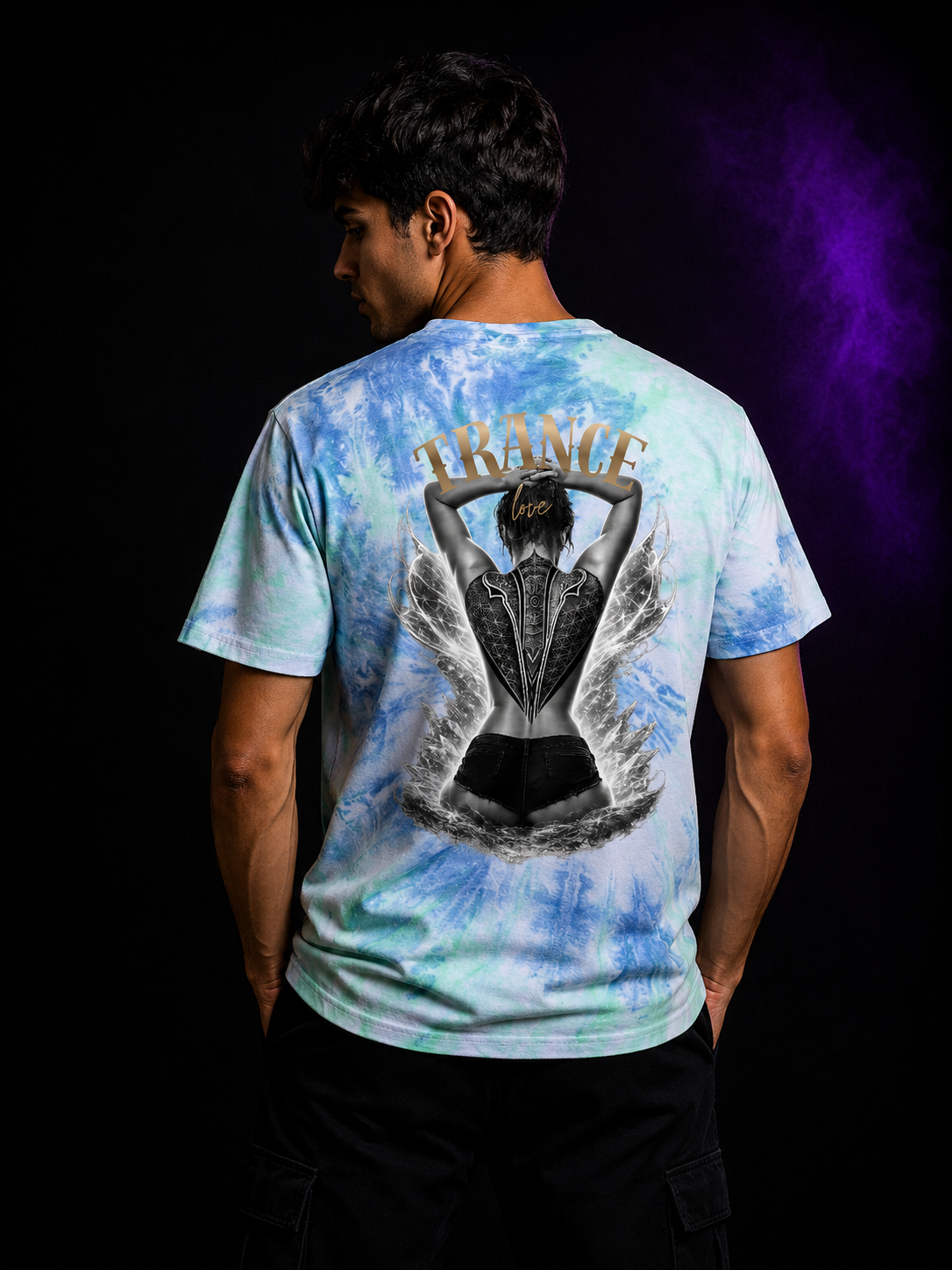 Instinct Trance Love Tie Dye T-Shirt | Festival & Techno Shirt