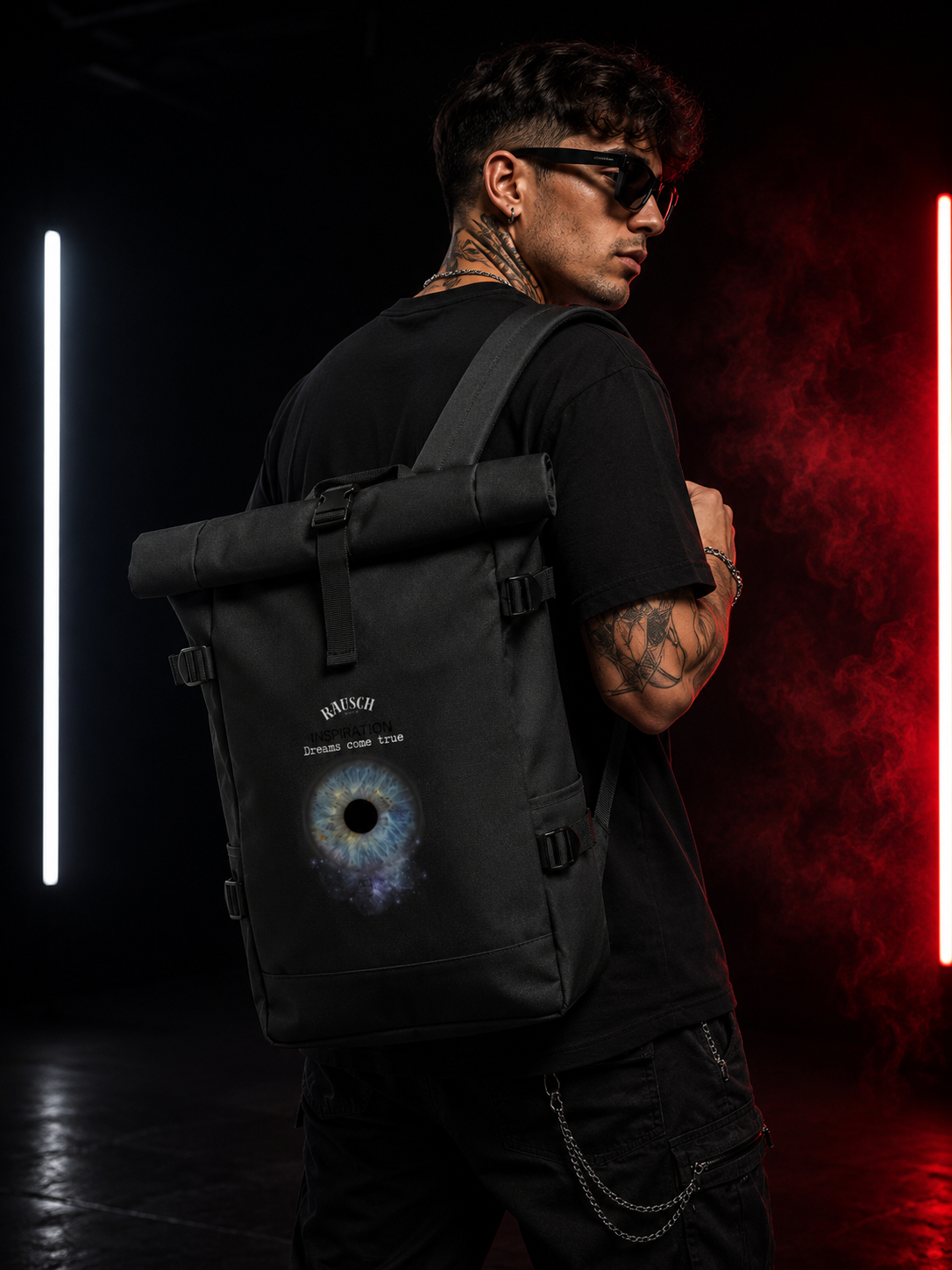 Rausch Vision Rolltop Rucksack | Festival, Reise & Alltag