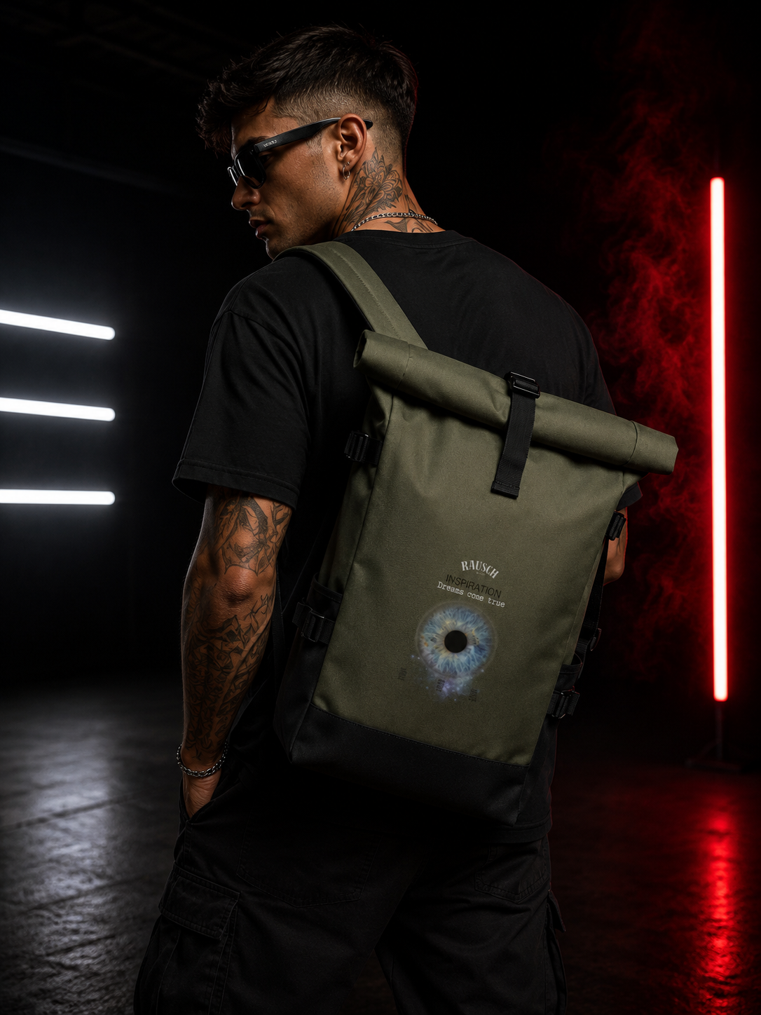 Rausch Vision Rolltop Rucksack | Festival, Reise & Alltag