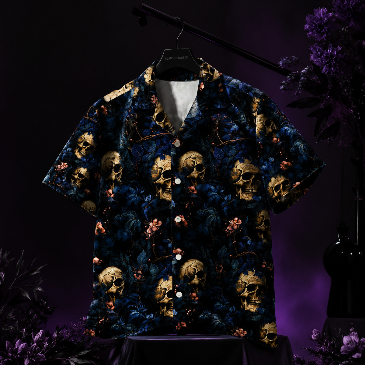 Midnight Bones Premium Festival Hawaii-Hemd