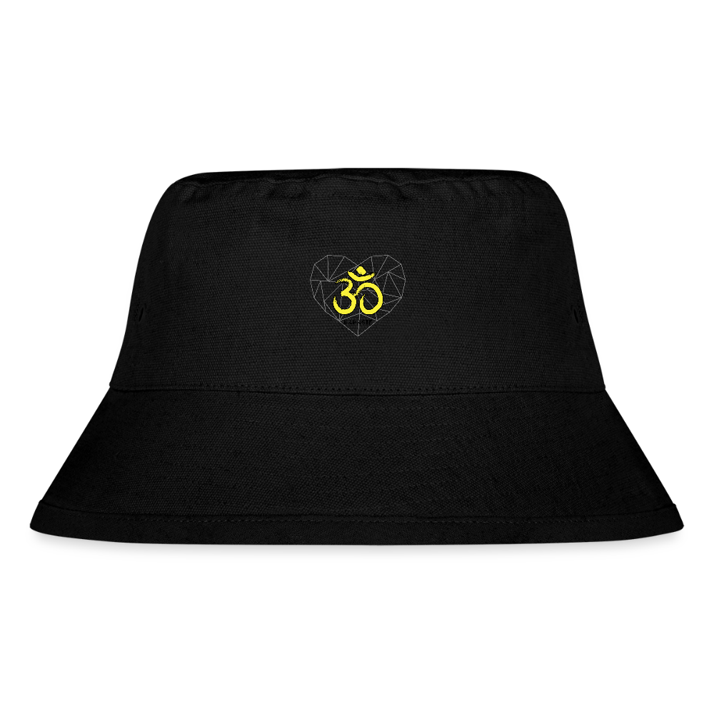 Namaste recycelter Bucket Hat - Schwarz