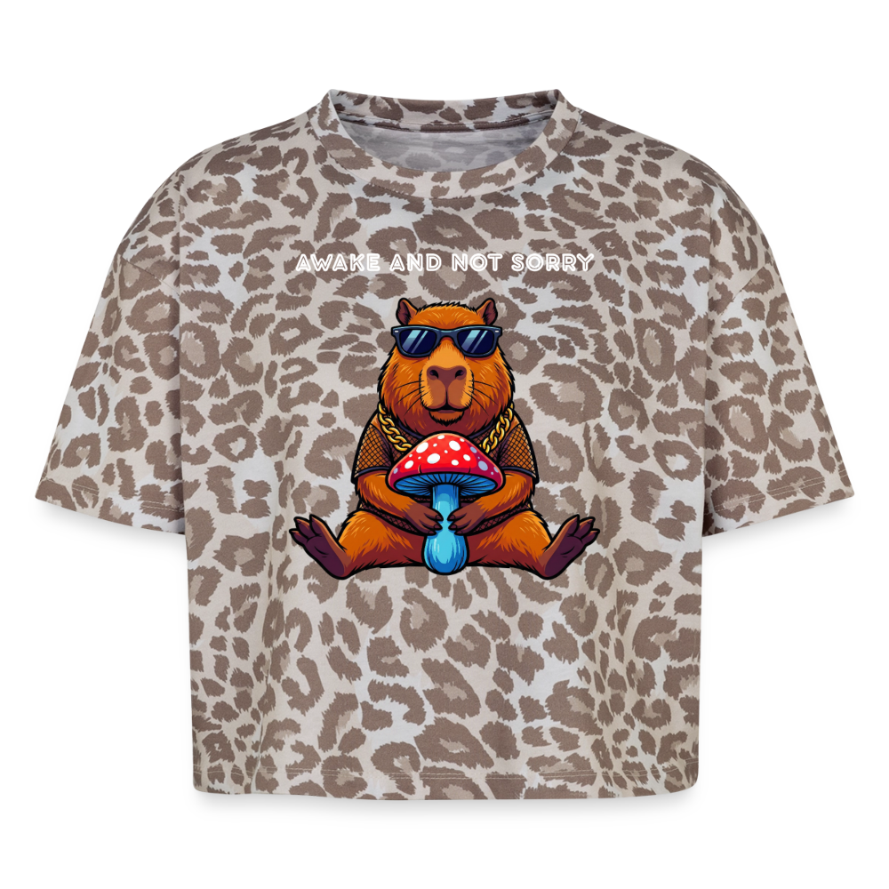 Boxy Leo Frauen Premium Organic T-Shirt - Leopard print