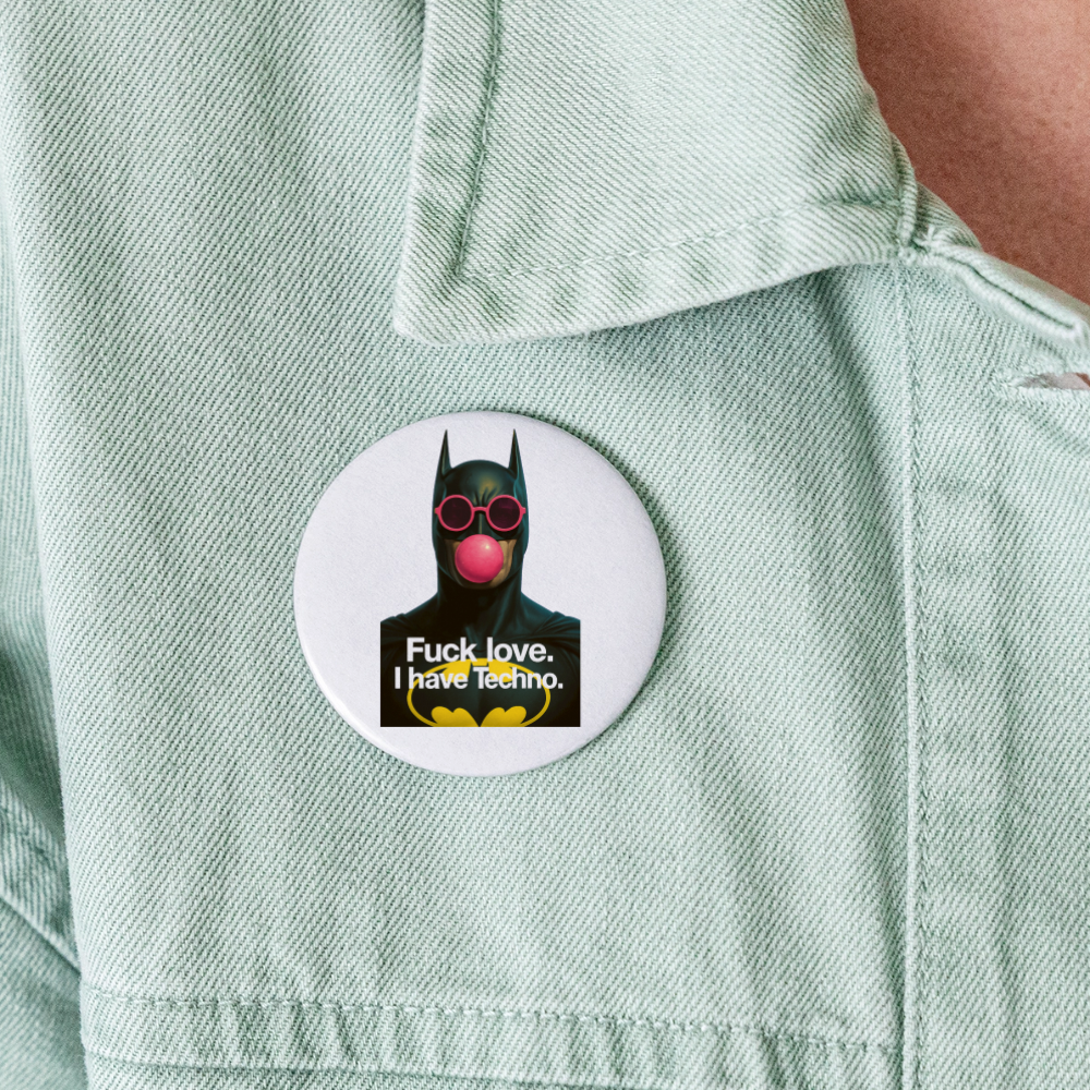 Buttons groß 56 mm (5er Pack) - Weiß