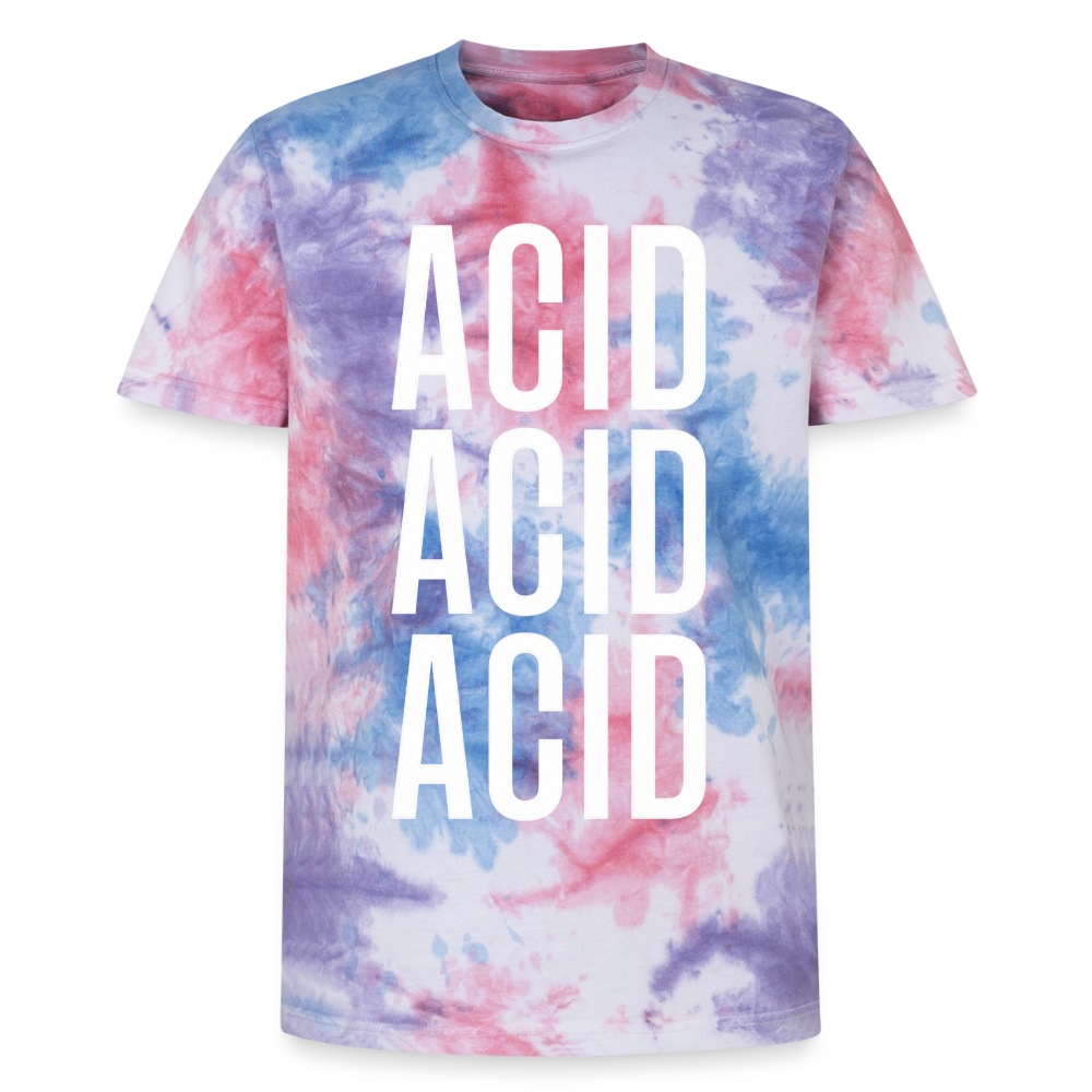 Unisex Premium Tie Dye T-Shirt - Pink/Lila/Blau