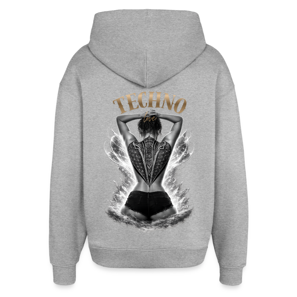 Oversized Unisex Hoodie von Stanley/Stella - Grau meliert