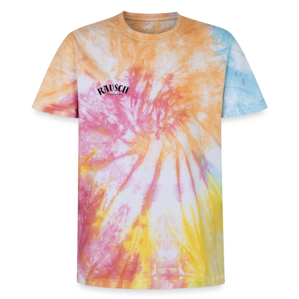 Unisex Premium Tie Dye T-Shirt - Regenbogen-Spirale