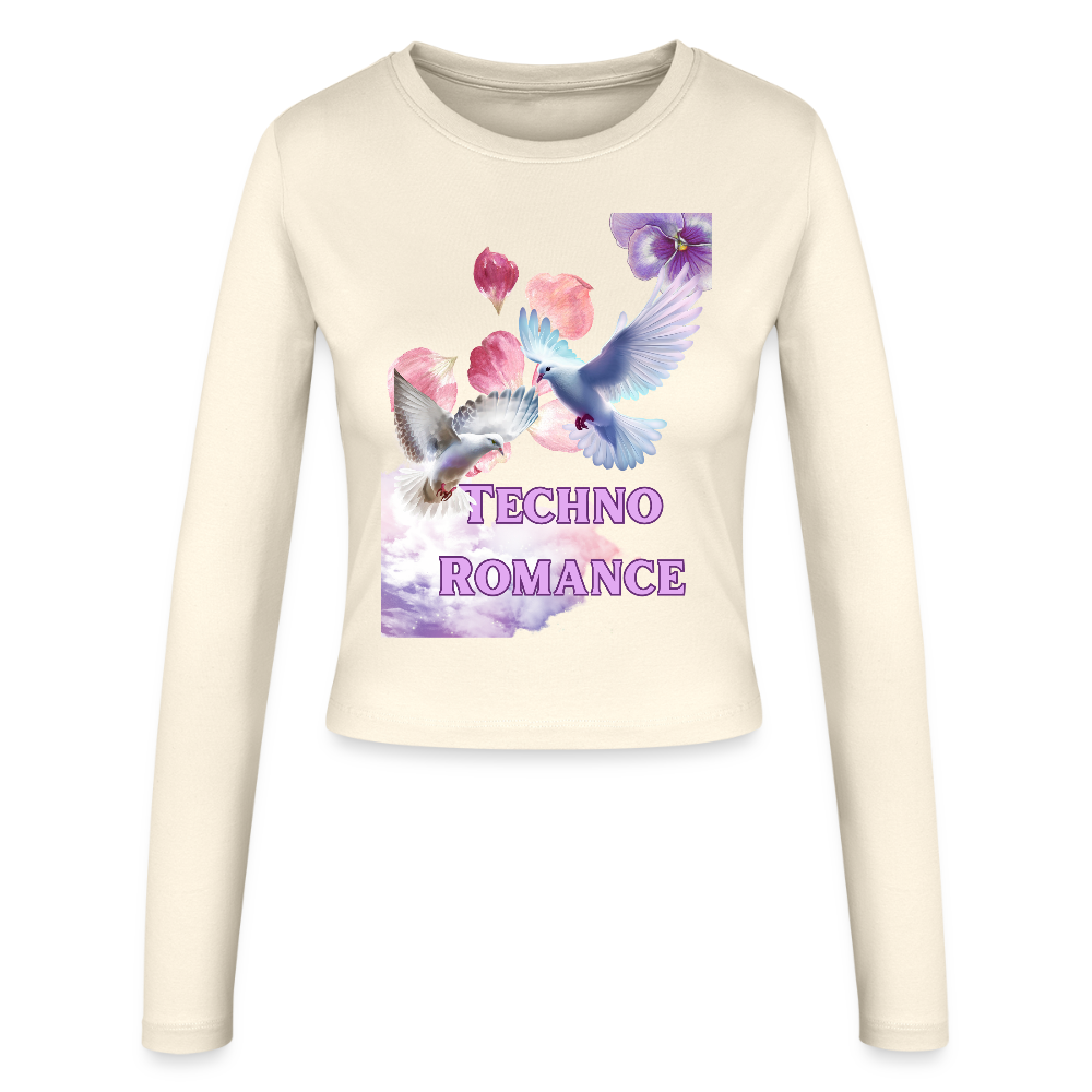 Romance Slim Fit Langarmshirt - Creme