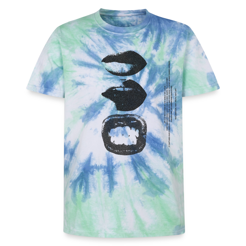 Unisex Premium Tie Dye T-Shirt - Spiralblau