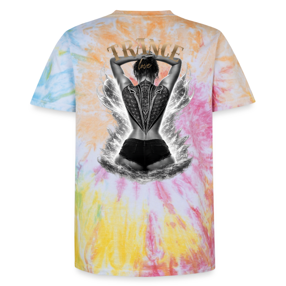 Unisex Premium Tie Dye T-Shirt - Regenbogen-Spirale