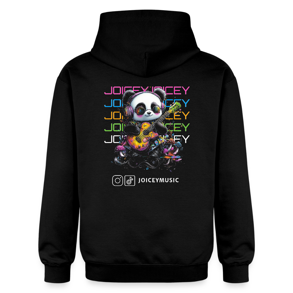 Joicey Music Unisex Softstyle® Hoodie – Cozy trifft auf Sound Back - Schwarz