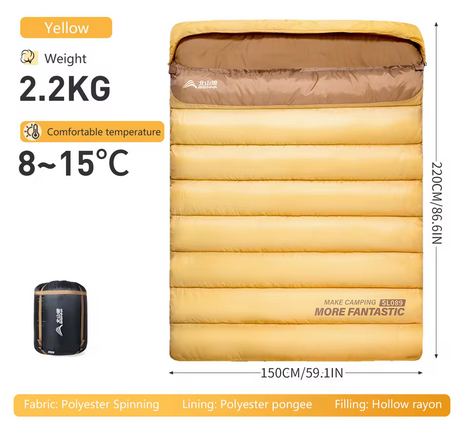 Camping Duo Schlafsack 2,2 kg