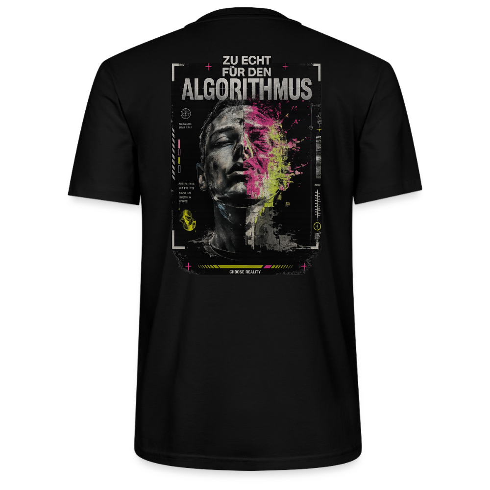 Algorithm Break – Bio T-Shirt - Schwarz