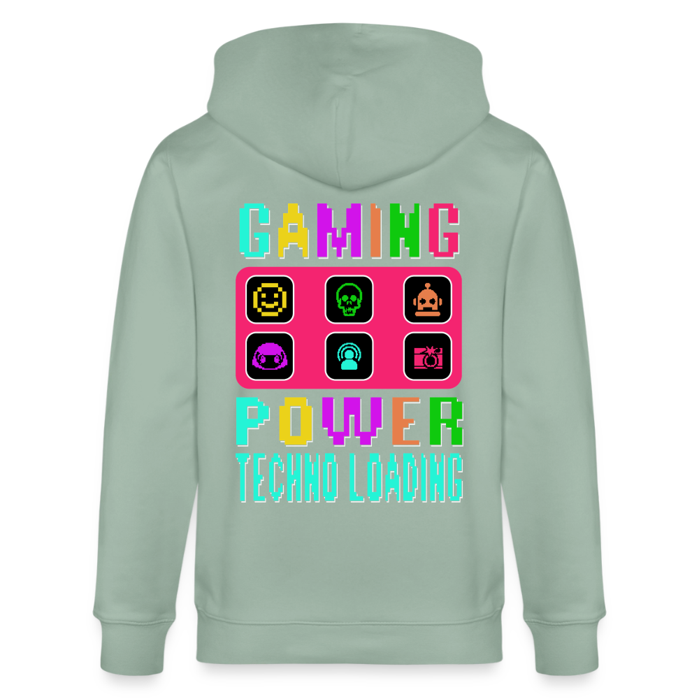 Ctrl + Rave Zip Hoodie - Helles Graugrün