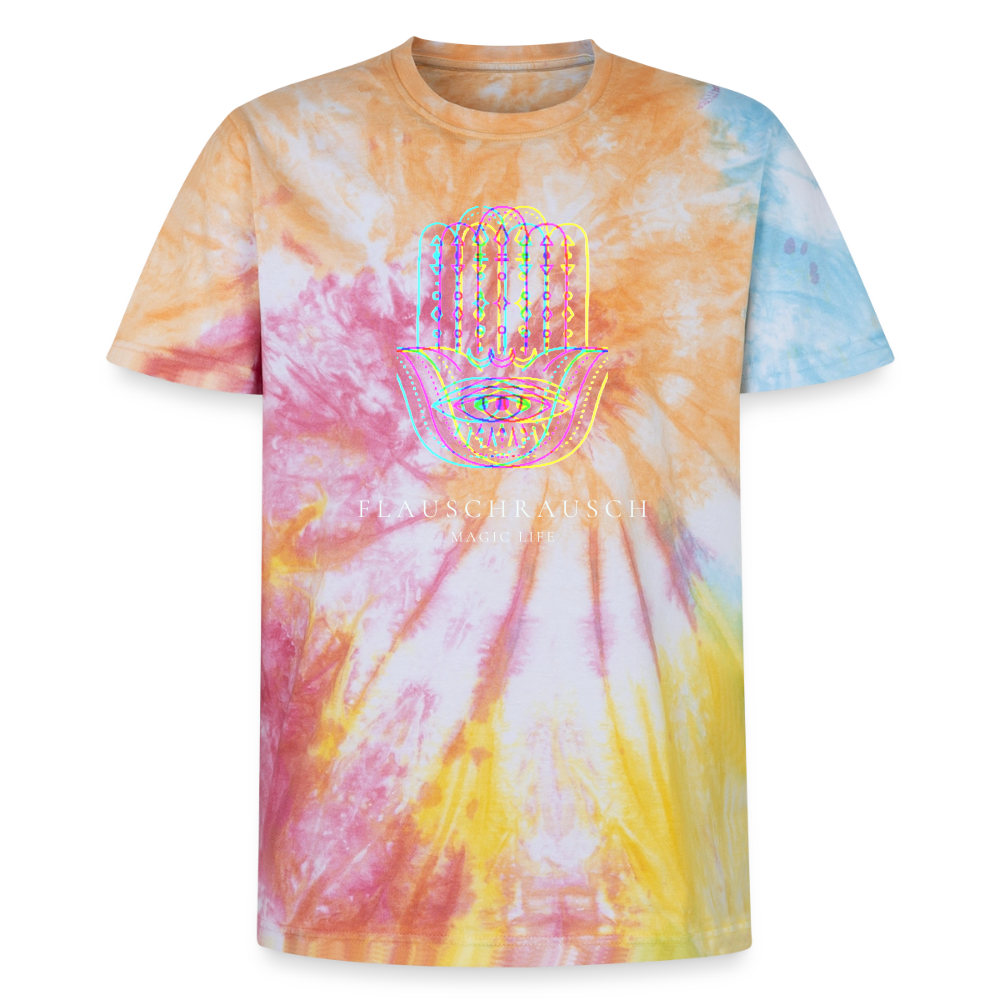 Unisex Premium Tie Dye T-Shirt - Regenbogen-Spirale