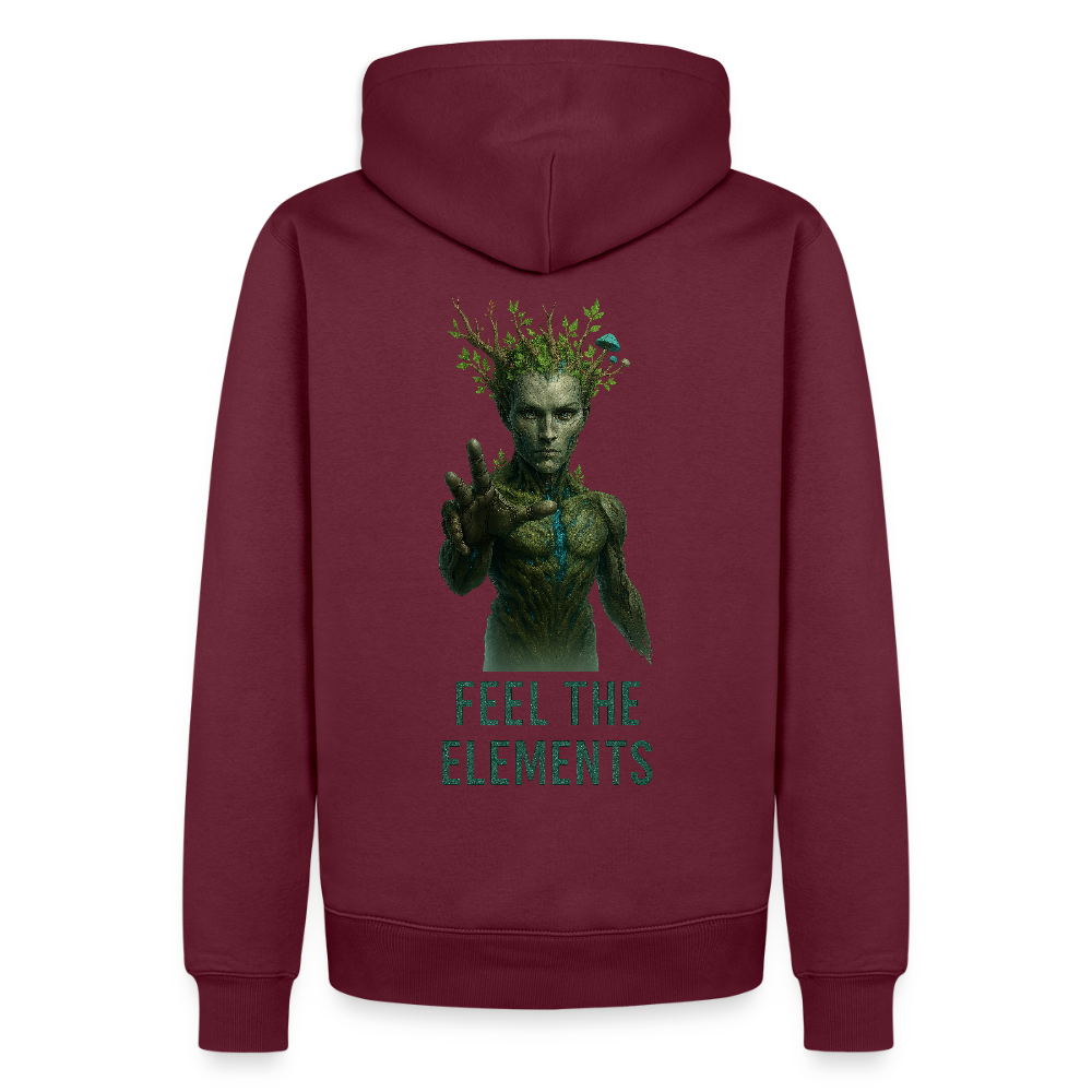 Wood Men Hoodie Unisex - Burgunderrot