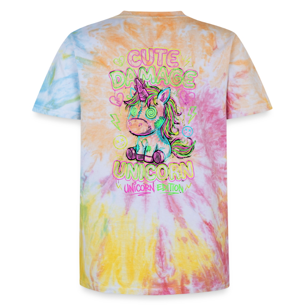 Unisex Premium Tie Dye T-Shirt - Regenbogen-Spirale