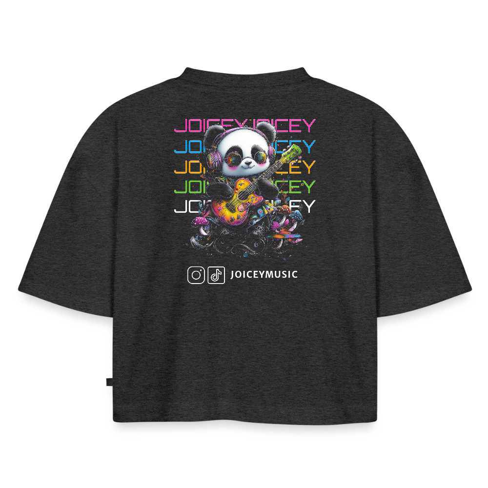 Joicey Oversized Shirt – Laut leise ehrlich - Anthrazit meliert